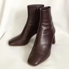 【DIANA】ダイアナ ショートブーツ ボルドー レザー