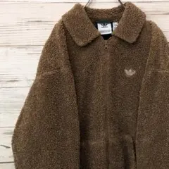美品 アディダスオリジナルス ボアジャケット 茶 M