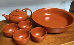 【新品】中国茶器セット　朱泥　常滑焼