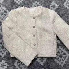 H&M ツイード ラメ ジャケット