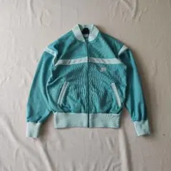 y2k90sナイキNIKE トラックジャケットブルー クロップド丈赤タグUSA製 