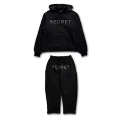 ブラックパーカー SECRETセットアップ G-BALLER ジーボーラー スワロフスキー セットアップ ラインストーン