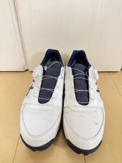 ASICS ゴルフシューズ ホワイト/ネイビー