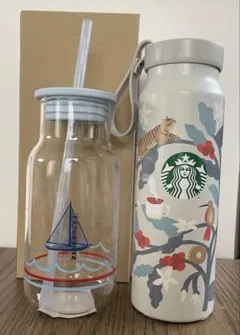 スターバックス 2026 福袋　タンブラー　グラスタンブラー　ステンレスボトル