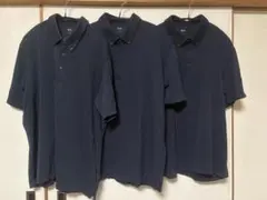 ユニクロ　ネイビー ポロシャツ 3枚セットサイズXL