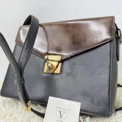 希少✨ ヴァレンティノガラバーニ ショルダーバッグ バイカラー レザー 金具のサムネイル