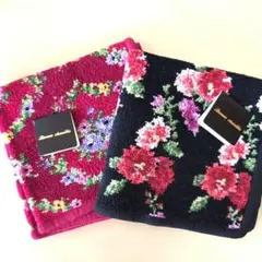 Bonne chenille ボンシェニール タオルハンカチシェニール織２枚