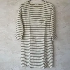 earth music&ecology ボーダー　7分袖チュニック　ワンピース