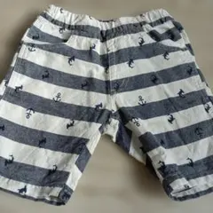 ストライプ アンカー柄 パンツ 100
