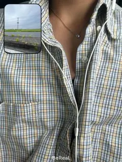 チェック半袖tシャツ