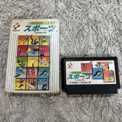 コナミックスポーツインソウル　ソフトと紙箱のみ　ファミコン