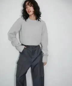 AURALEE BRUSHED RASCHEL MOLE KNIT P/O