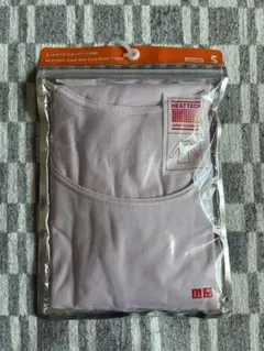 新品 UNIQLO ユニクロ ヒートテック UネックT(八分袖)ピンク Sサイズ
