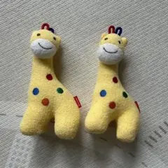 ミキハウス / キリン型ラトル イエロー