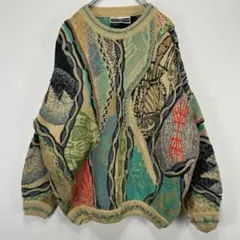 COOGI風 CARLO ALBERTO セーター 3D ニット 古着