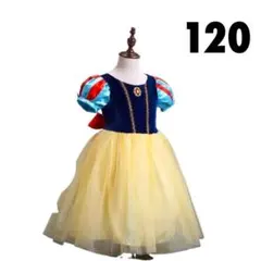 【２点セット】120 白雪姫 ドレス プリンセス キッズ 女の子 ハロウィン