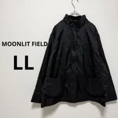 MOONLIT FIELD ナイロンジャケット 黒 シンプル 無地 メンズ LL