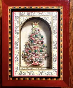 クリスマスツリー　アート　ハンドメイド