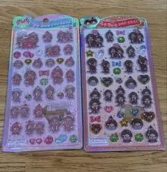 正規品 うるちゅるポップシール　モンチッチ 2種セット (f)