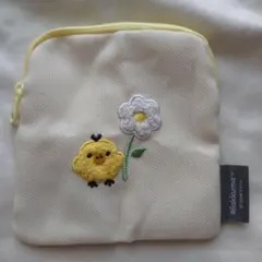 リラックマ キイロイトリ 刺繍 ポーチ