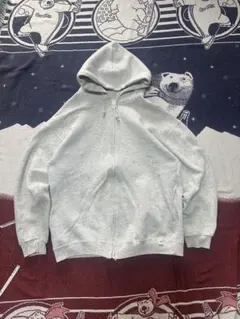 90s usa製 Russell athletic 無地　ジップパーカー　グレー