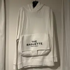 タグ付き　FENDI THE BAGUETTE パーカー ホワイト タグ付き FENDI THE BAGUETTE パーカー ホワイト - メルカリ