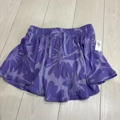 GAP KIDSパープル 花柄 キュロットスカート 140cmのサムネイル