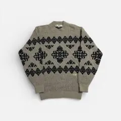 00s BALENCIAGA 柄ニット　メンズM ウール　古着のサムネイル