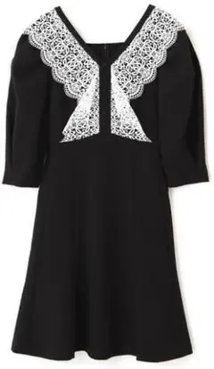 JILL by JILLSTUART レース切替フレアミニワンピース ジル バイ