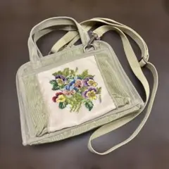 プチポアン　手刺繍　アンティークバック　久家道子Michiko Kuge プチポアン 手刺繍 アンティークバック 久家道子Michiko Kuge - メルカリ
