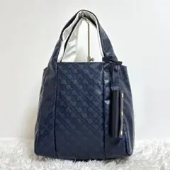 【美品】 ゲラルディーニ ソフティ リバーシブル トートバッグ レザー