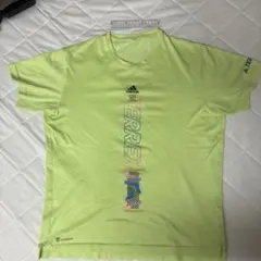 adidas 蛍光イエロー Tシャツ