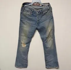 HOLLISTER ダメージデニム ホリスター アバクロ グランジ クラッシュのサムネイル
