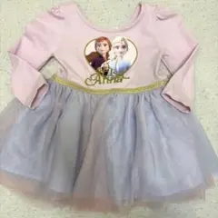 H&M アナ雪 ワンピース チュールスカート エルサ 90