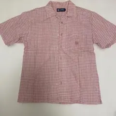 CHAPS RALPH LAUREN 半袖シャツ M オレンジ系チェック