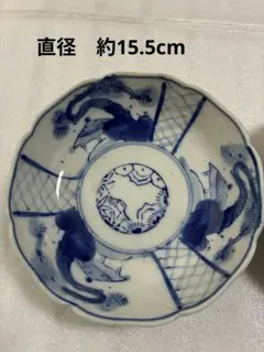 ④ 鉢 染付 金彩 骨董 古美術 古陶磁 手描き 伊万里 古伊万里 レトロ