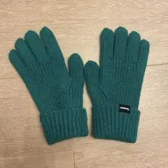 【新品未使用】TAMAKO グリーン　ニット手袋