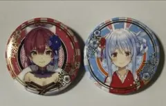 ホロライブ 正月衣装 缶バッジ 宝鐘マリン 兎田ぺこら