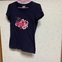 PUMA ネイビー Tシャツ 花柄プリント