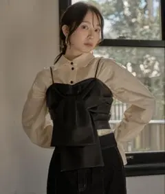 【tamu.様専用】mideal デザインルーズシャツ