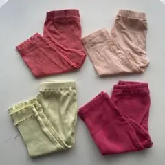 まとめ売り　キッズボトムス　4点セット　保育園着　女の子服　100cm