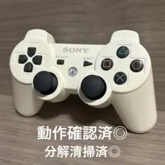 動作確認済◎プレステ3DUALSHOCK 3ワイヤレスコントローラー ホワイト⑤