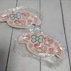 ラスト！★新品★メラミン製 ミニプレート小 皿 マイメロディ 二枚セットのサムネイル