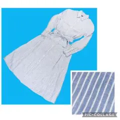 数回使用極美品 ポロラルフローレン リネン100% シャツワンピース 現行品