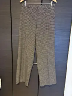 ZARA チェック柄 ワイドパンツ Lサイズ