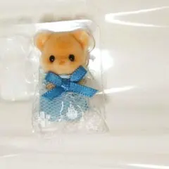ブルー　ビスケットクマの赤ちゃん　シルバニア
