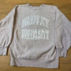 80s ピンクグレー チャンピオン リバースウィーブ スウェット XL