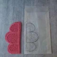 ラバースタンプ✤079✤鏡文字スカラップ/輸入スタンプ、コラージュ