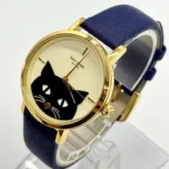 稼働品 kate spade ケイトスペード 腕時計 アイボリー文字盤 黒猫のサムネイル
