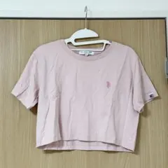 Ada.別注 U.S. POLO ASSN. クロップド Tシャツ ピンク M